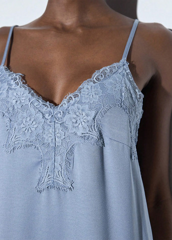 Светло-серое кэжуал платье SHEIN однотонное