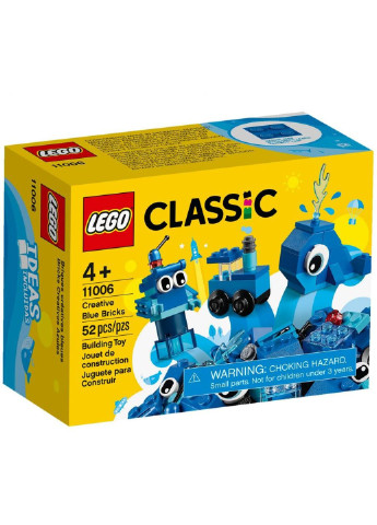 Конструктор (11006) Lego Classic Синий набор для конструирования 52 детали (249599162)