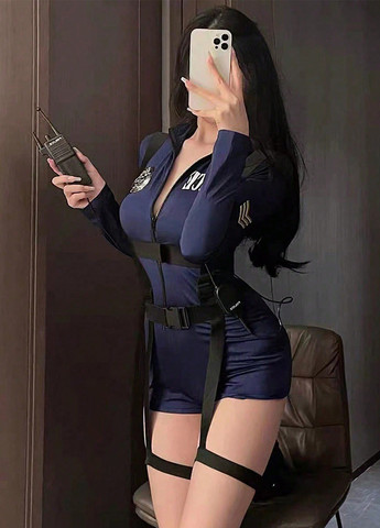 Комплект (комбинезон, брошь, портупея, пояс) SHEIN (338194007)