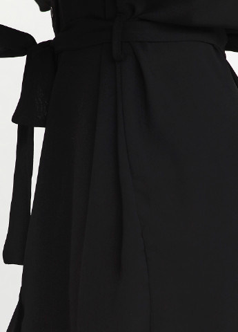 Черное кэжуал платье Unigirl однотонное