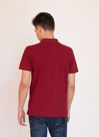 Бордовая футболка-футболка поло для мужчин Наталюкс