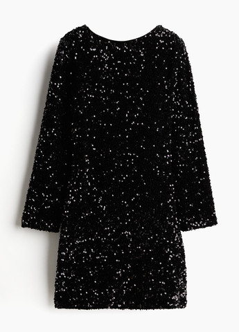 Чорна коктейльна сукня H&M однотонна