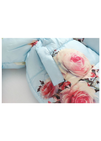 Блакитна демісезонна куртка для дівчинки демісезонна beautiful rose Jomake 51133