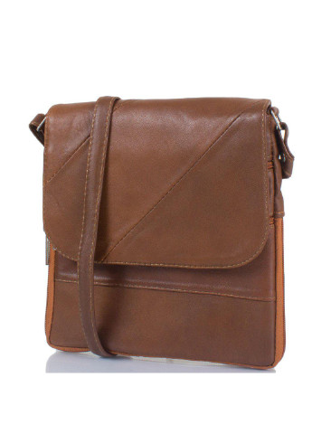 Женская кожаная сумка-почтальонка 19,5х21х2 см TuNoNa (252131832)