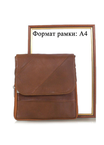 Женская кожаная сумка-почтальонка 19,5х21х2 см TuNoNa (252131832)