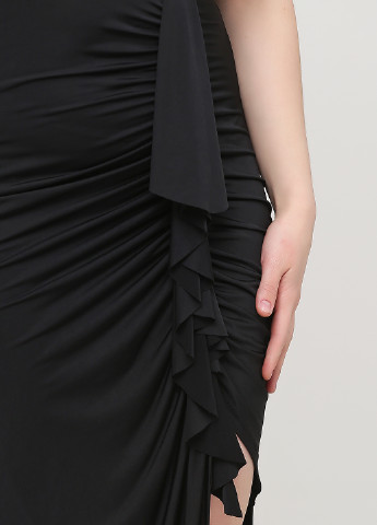 Черное вечернее платье с открытой спиной Lipsy