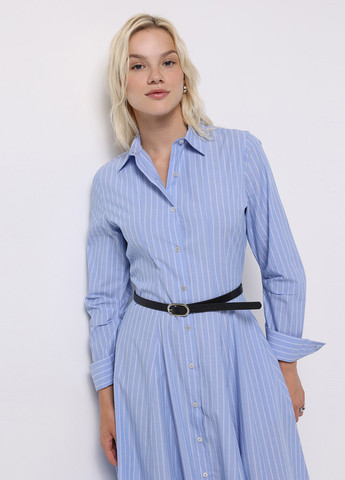 Блакитна кежуал сукня сукня-сорочка Colin's в смужку