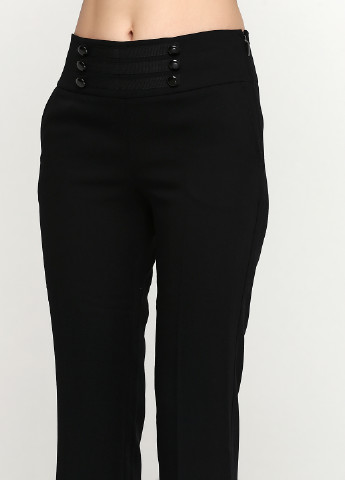 Черные кэжуал демисезонные прямые брюки Camaieu