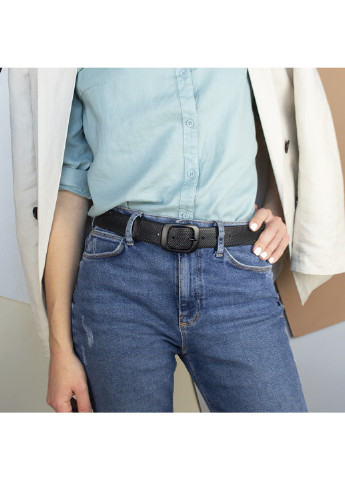 Ремінь жіночий шкіряний під джинси чорний -3547 (120 см) JK (249595905)