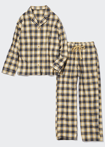 Комбинированная всесезон пижама (рубашка, брюки) рубашка + брюки Uniqlo
