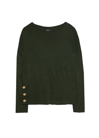 Темно-зеленый демисезонный джемпер джемпер Stradivarius