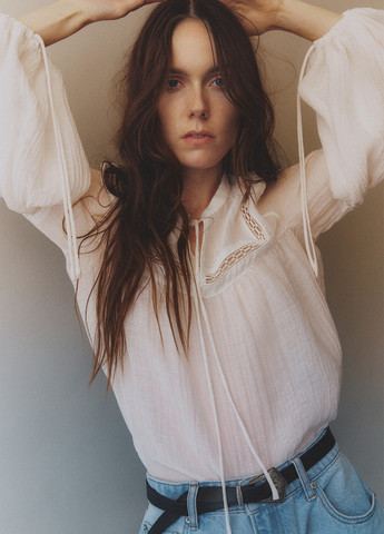 Белая блузка H&M