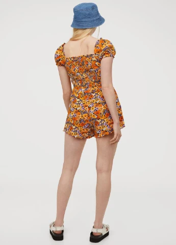Оранжевая блуза H&M