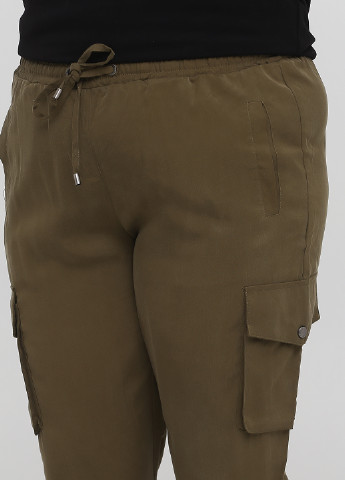 Хаки кэжуал демисезонные карго брюки Reserved
