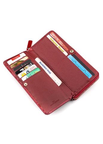 Жіночий шкіряний гаманець 20х9,5х3 см st leather (252127848)