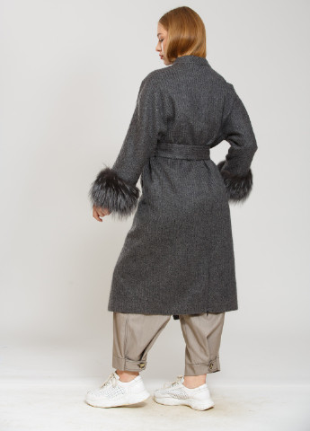 Серое демисезонное Пальто (Quarante) Серый Donna Bacconi