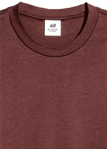 Коричневая летняя футболка H&M