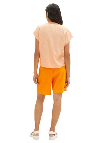 Оранжевая летняя блуза Tom Tailor