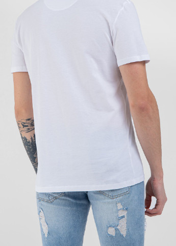 Белая белая футболка с принтом Valentino