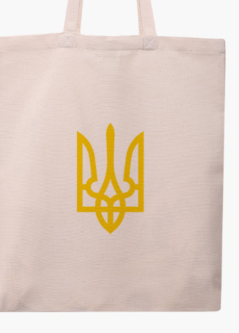 Эко сумка Герб Украины (9227-3790-WT) бежева классическая MobiPrint (253484396)