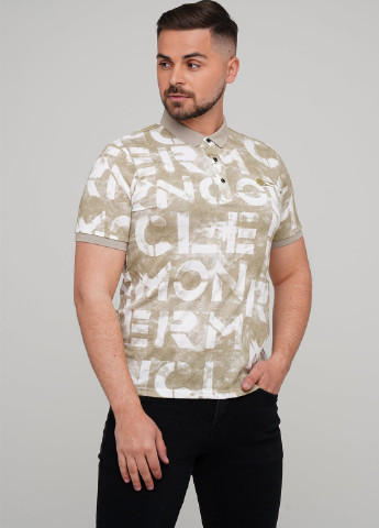 Горчичная футболка-поло для мужчин Trend Collection с надписью