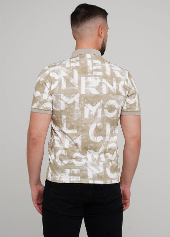 Горчичная футболка-поло для мужчин Trend Collection с надписью