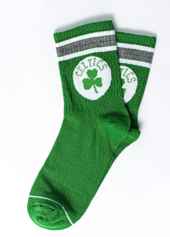 Носки Celtics 223-52 Crazy Llama`s зелёные повседневные