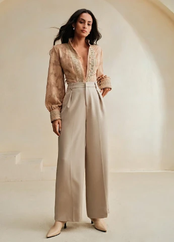 Коричнева блуза SHEIN
