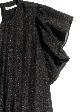 Чорна кежуал сукня H&M однотонна