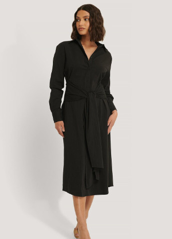 Черное кэжуал платье NA-KD однотонное