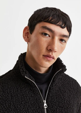Чорна демісезонна куртка H&M