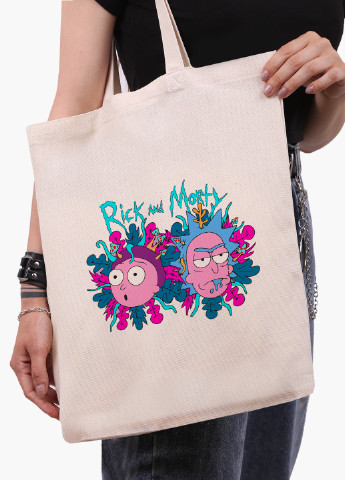 Еко сумка шоппер біла Рік Санчез Рік і Морті (Rick Sanchez Rick and Morty) (9227-2947-WT-1) 41*35 см MobiPrint (228156167)