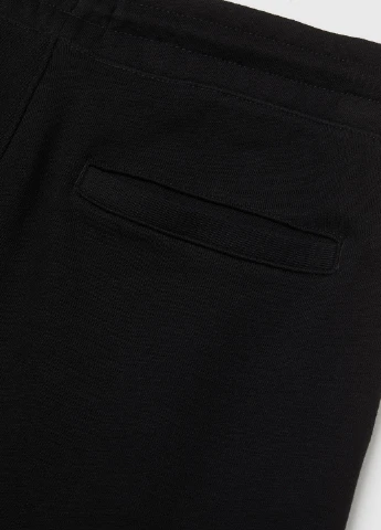 Черные кэжуал демисезонные брюки H&M