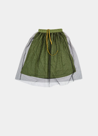 Темно-зеленая кэжуал юбка Yumster