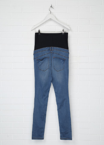 Джинси для буремних H&M завужені однотонні сині джинсові бавовна