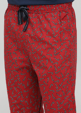 Темно-красные домашние демисезонные брюки Happy