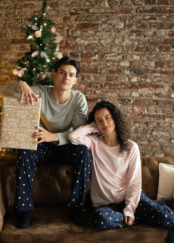 Піжама (лонгслів, штани) Happy Shorts (365761867)