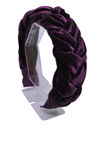 Обруч My Scarf однотонний фіолетовий текстиль