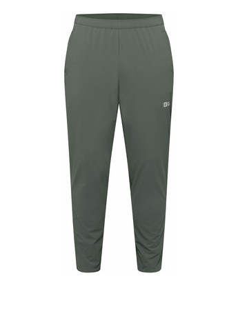 Хаки кэжуал, спортивные летние зауженные брюки Jack Wolfskin