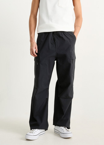 Черные кэжуал демисезонные карго брюки C&A