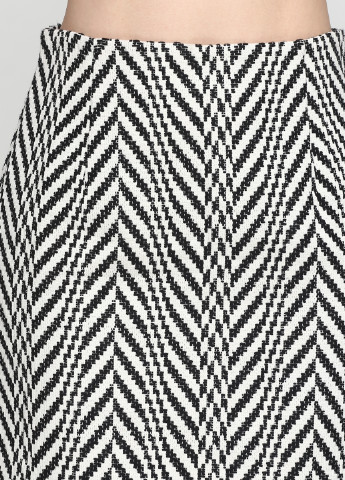 Белая кэжуал с геометрическим узором юбка Mango мини