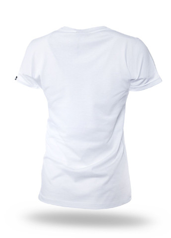 Біла літня футболка жіноча Dobermans Aggressive