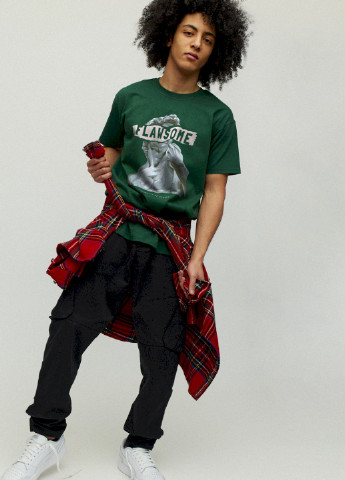 Темно-зелена футболка чоловіча YAPPI