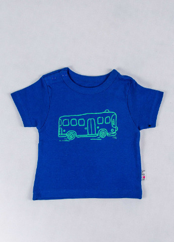 Синяя летняя футболка Monster's Baby