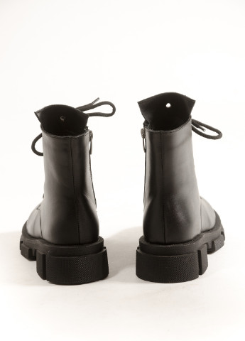 Зимние простые и надежные зимние ботинки из натуральной кожи берцы INNOE со шнуровкой