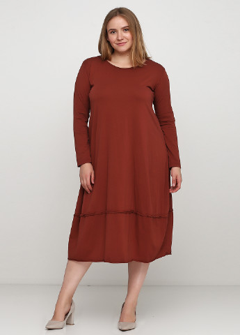 Бордовый летний комплект (платье, туника) Made in Italy