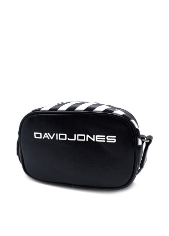 Сумка David Jones крос боді логотип чорна кежуал