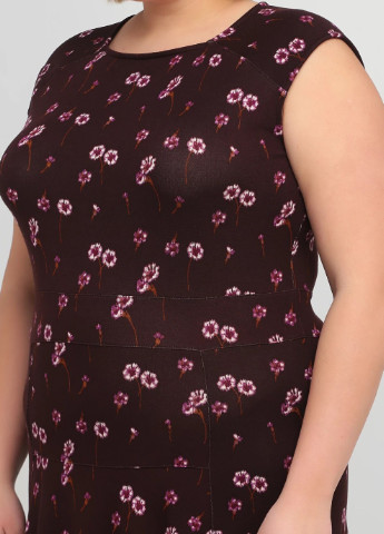 Комбінована кежуал сукня клеш з квітковим принтом Lands' End