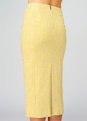 Костюм (жакет, юбка) BGL Комплект (жакет и юбка) юбочный однотонный жёлтый деловой хлопок