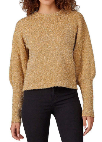 Золотий демісезонний светр з пишними рукавами джемпер Keepsake